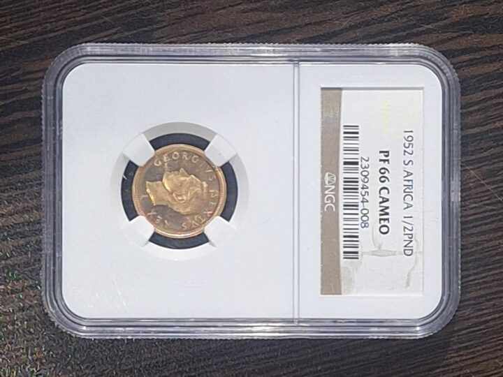 1952 South Africa ½ Penny – NGC PF66 CAMEO