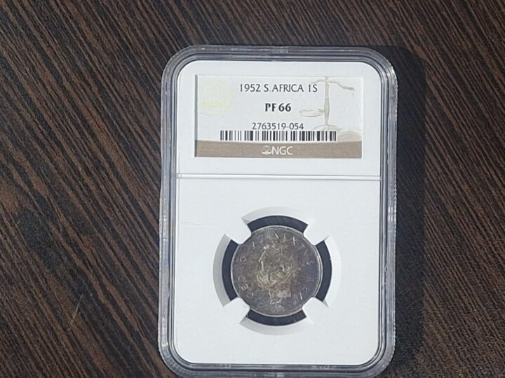 1952 South Africa Shilling – NGC PF66
