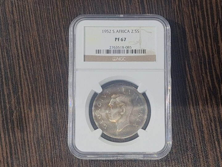 1952 South Africa 2½ Shillings – NGC PF67
