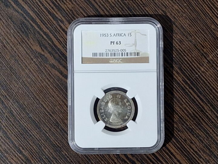 1953 South Africa 1 Shilling – NGC PF 63