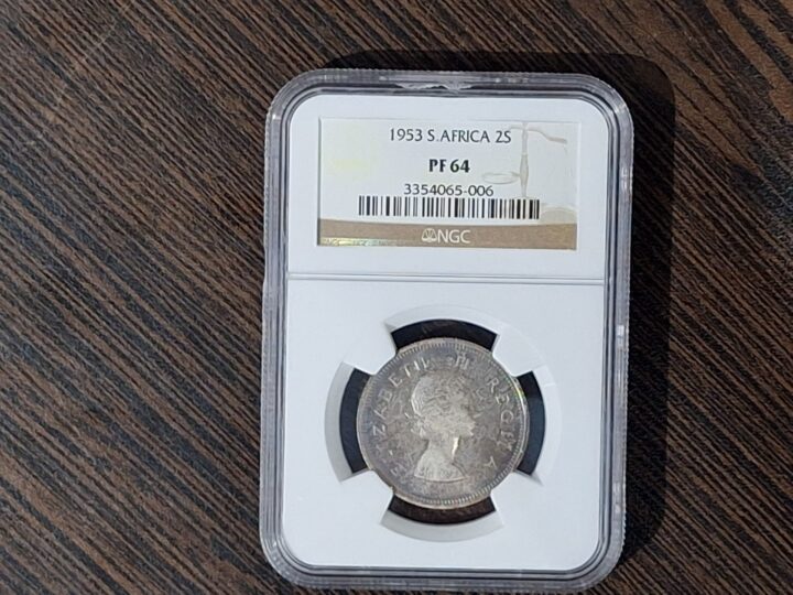 1953 South Africa 2 Shillings – NGC PF 64
