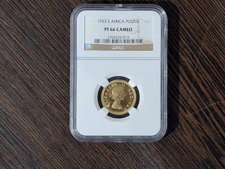 1953 South Africa Pound – NGC PF 66 CAMEO