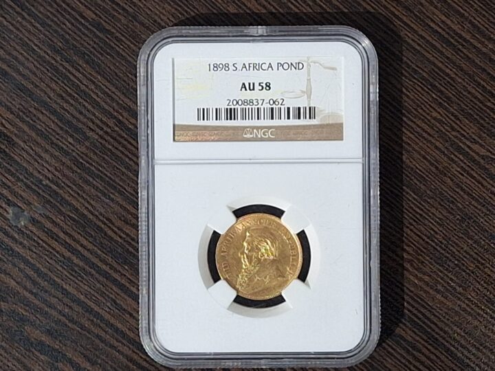 1898 South Africa Pond – NGC AU58