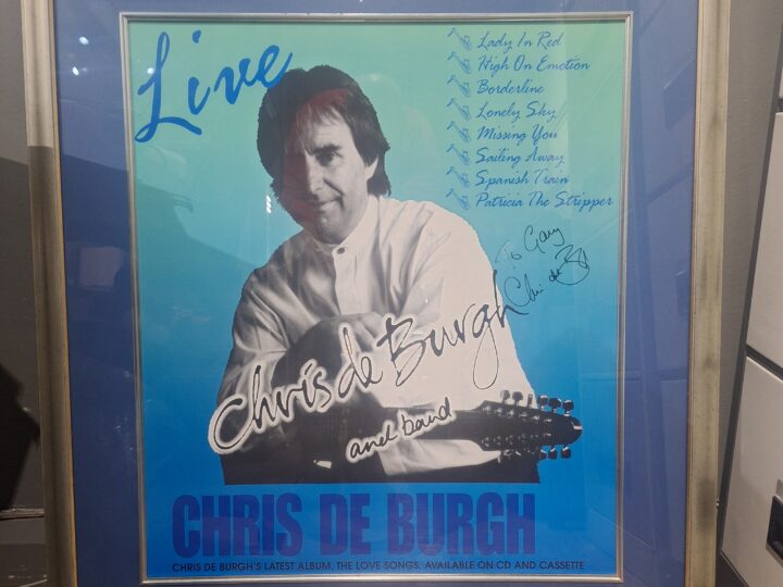 Chris de Burgh Framed Poster – Autographed