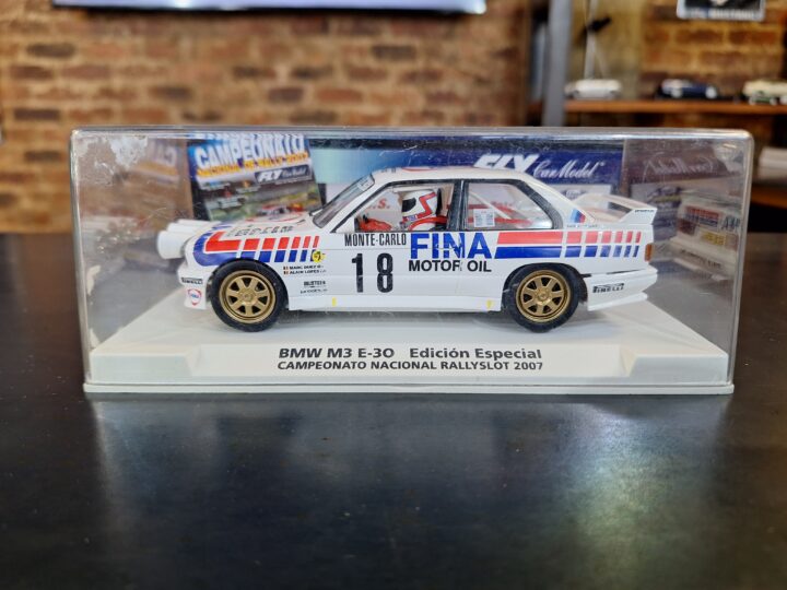 BMW M3 E30 “Fina Motor Oil” – Fly Slot Car (Ref. 99077) – Brand New (€70)