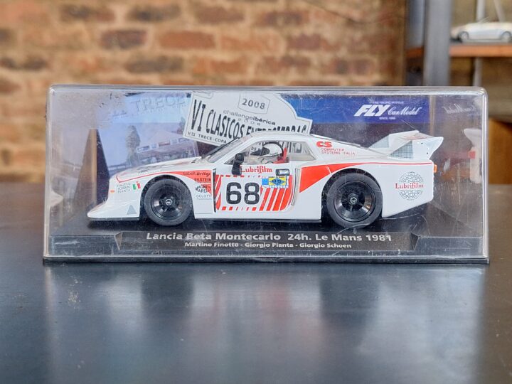 Lancia Beta Monte Carlo – Le Mans 1981 Fly Slot Car (Ref. 88279) – Signed by Rafael Barrios, Limited to 50, Brand New