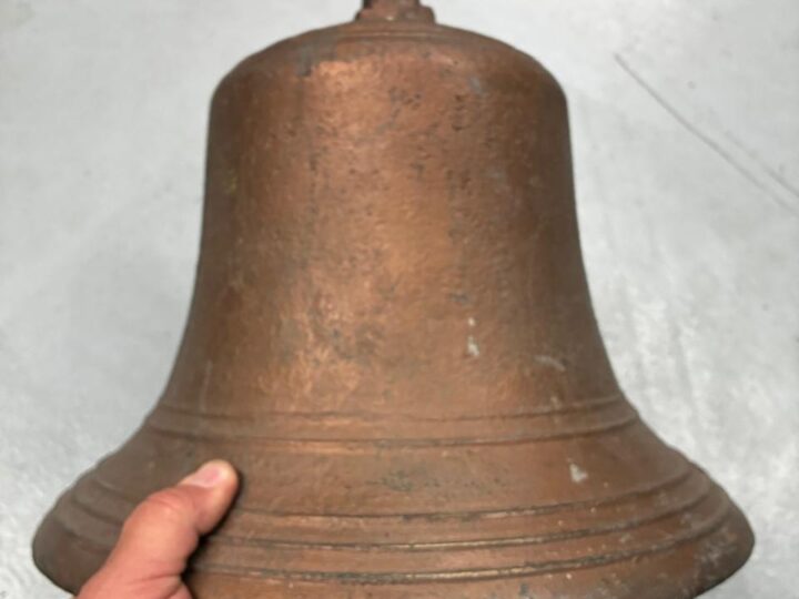 Large Brass Church Bell – 360 mm Diameter, ±350 mm High, with Clapper (±24 kg)