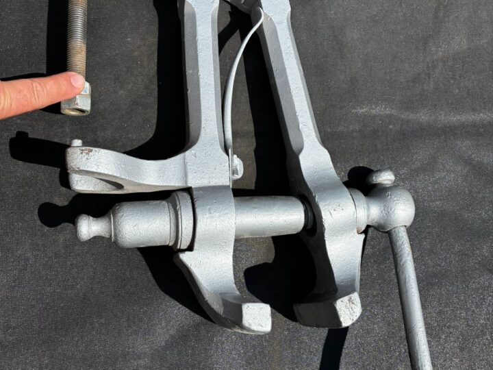 Antique Table-Mount Vice – Rare with Original Spring, Fully Functional