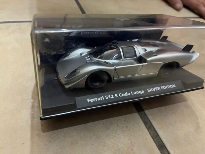 Ferrari 512S Coda Lunga – Silver Edition Fly Slot Car (Ref. 88118) – $70
