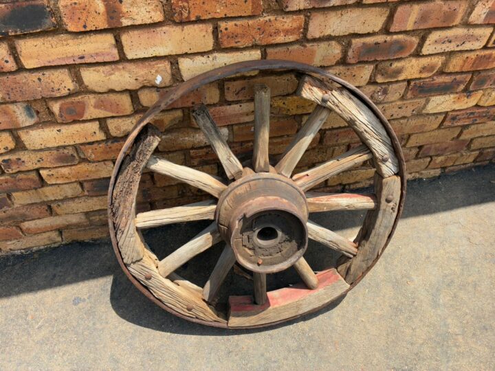 Ox Wagon Wheel – Large, Genuine, Very Old (Deceased Estate)