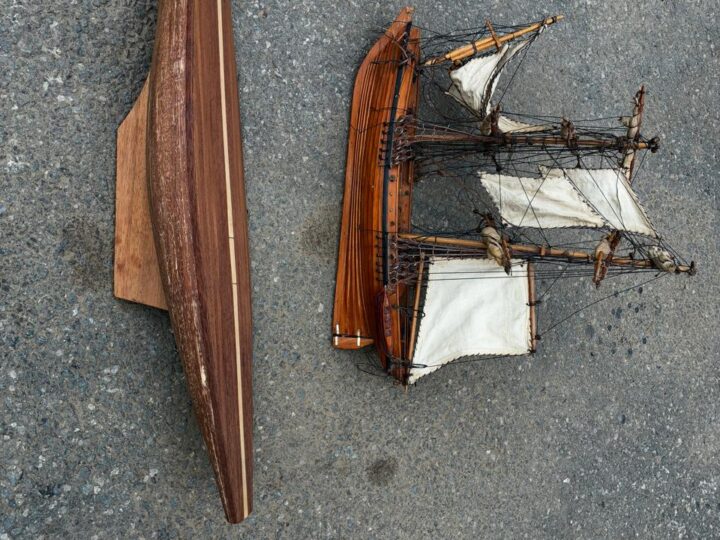 Hand-Built Wooden Sailing Boats x2 (Deceased Estate)
